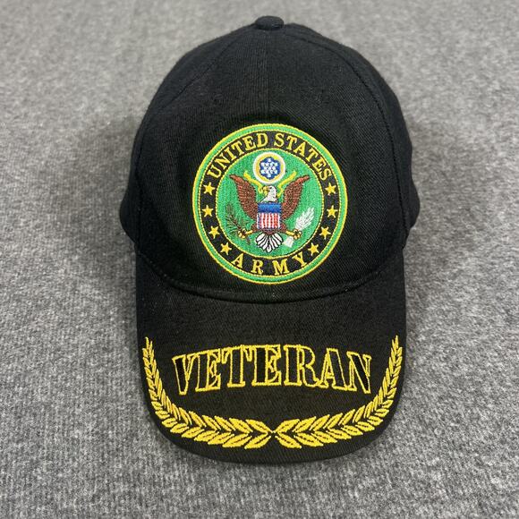 United States Army Hat Cap Strap Back Mens Scrambled Eggs Veteran Military - Picture 1 of 12